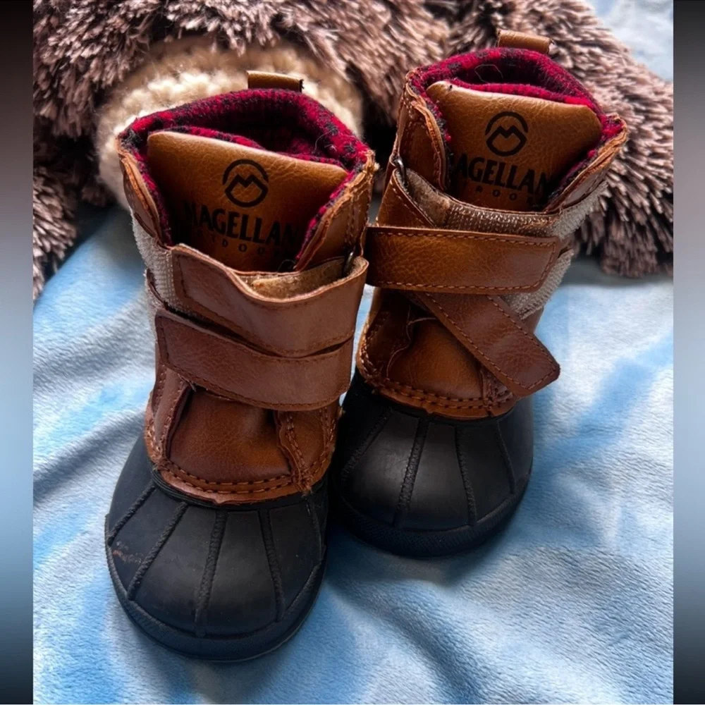 Magellan Outdoors Kids Brown and Black Boots